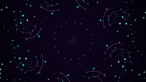 Glowing Particles Moving in Dark Space. Stock-Footage 330131115