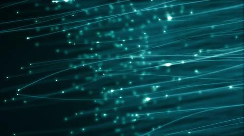 Glowing particles strands or threads growing in vertical direction Stock Illustration