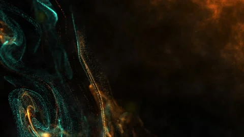 Glowing Particles Title Background V4 Stock Footage 158000273