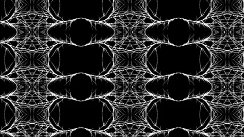 Glowing pattern on the black background Stock Footage 81614100