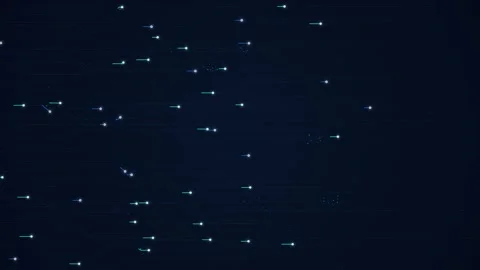 Glowing Pink AI Quantum Grid Circuit Board Motion Graphic Stock Footage 341737159