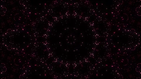 Glowing pink and magenta triangles form a sparkling kaleidoscope pattern Stock Footage 336792432