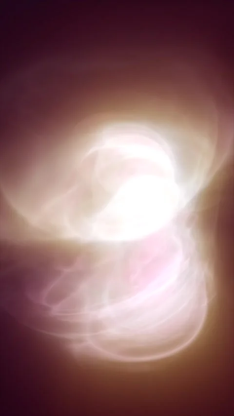 Glowing pink and peach light trails curl into an airy abstract formation wi.. Stock Footage 345530417