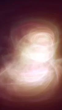 Glowing pink and peach light trails curl into an airy abstract formation wi.. Illustration