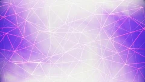 Glowing pink and white network lines form an abstract pattern Stockillustratie