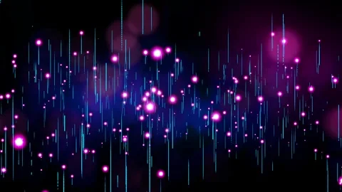 Glowing pink bubbles upward motion animation Stock Footage 253339590