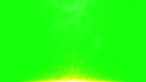 Glowing pink circular energy ring pulsating against vibrant solid green screen Stock Footage 340611245