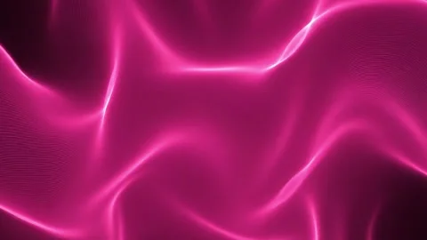 Glowing pink fluid particle wave expanding into elegant digital silk backgr.. 库存影片 347245331