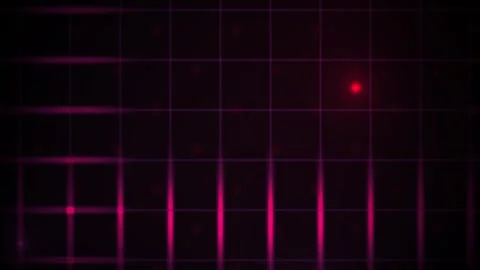 Glowing Pink Grid Lines in Motion for Abstract Technology Backgrounds Stock Footage 343705843