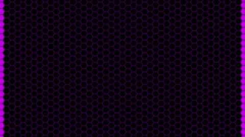 Glowing Pink Honeycomb Hexagon Grid Expanding Wave 4K Loop Video stock 339375357
