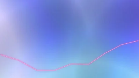 Glowing pink line on a gradient blue and purple background Stock Footage 331644410
