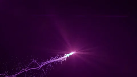 Glowing pink magic particle trail animation. Stock Footage 171886284