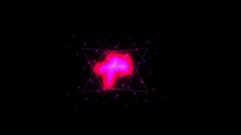 Glowing pink nebula in space. Stock Footage 336700380