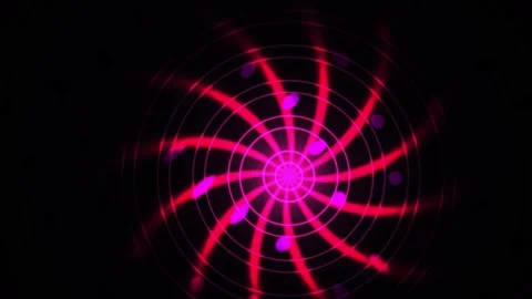 Glowing pink neon light design element. Stock Footage 340029010