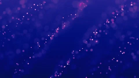 Glowing pink particles with bokeh bubbles blue background Stock Footage 259261581