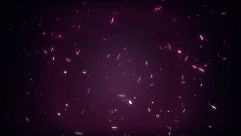 Glowing Pink Particles Flying in Dark, Romantic Loop Motion Background Stock Footage 340604107