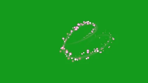Glowing pink particles motion graphics with green screen background Stock Footage 131980164