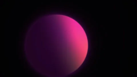 Glowing pink planet in space. Stock Footage 333926555