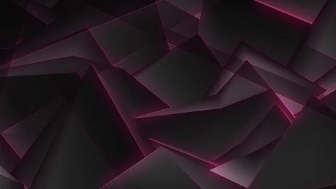 Glowing Pink Polygonal Background Loop Stock Footage 99743635