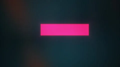 Glowing pink rectangle on dark background. Stock Footage 336700384