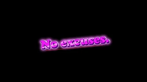 Glowing pink text animation with no e written on a black background for Stock Footage 347340906