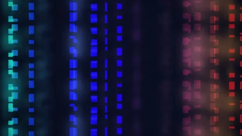 Glowing pixel column data stream seamless loop motion background Stock Footage 344926348