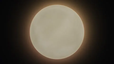 Glowing planet in deep space Stock Footage 340201472