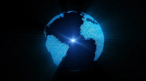 Glowing Planet Stock Footage 32781750