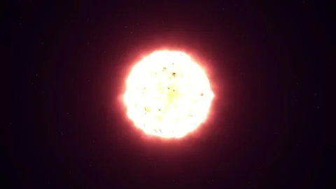 Glowing Plasma Core Burning Sphere in Deep Space Loop Stock-Footage 345959926