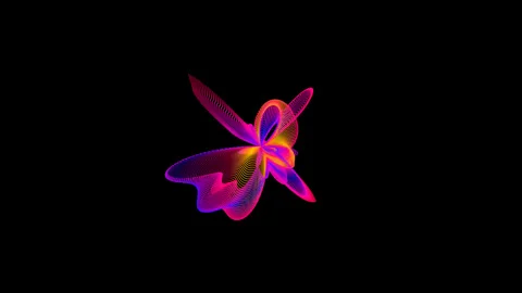 Glowing Plasma Energy Motion | Abstract Neon Flow Loop 4K Vídeos de archivo 331304318