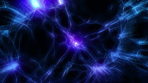 Glowing-plasma-energy-network-abstract-sci-fi-background-4k Stock Footage 331420449