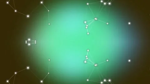 Glowing Plexus Network Nodes Background Stock Footage 331549249