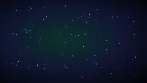 Glowing plexus network nodes on dark abstract background Stock Footage 335874722