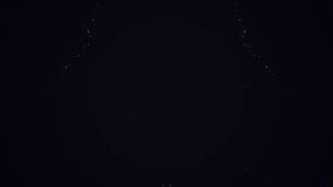 Glowing points and connected lines on dark background Stock Footage 331644696