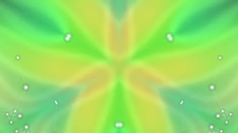 Glowing points connected by lines, with abstract green background 스톡 동영상 331645408