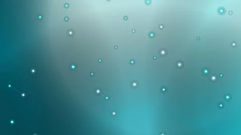 Glowing points connected by lines against a teal gradient Stock Footage 331645251