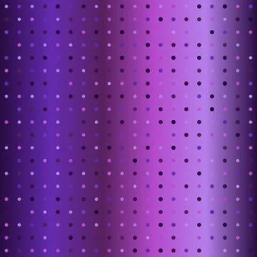 Glowing polka dot pattern. Seamless vector background Illustrazione stock