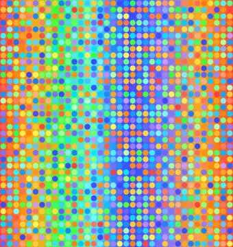 Glowing polka dot pattern. Seamless vector background Illustrazione stock