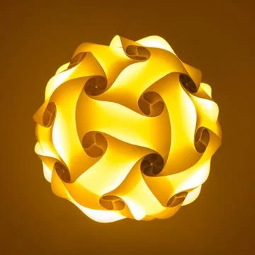 Glowing polygon lampshade Stock Illustration