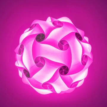 Glowing polygon lampshade Stock Illustration