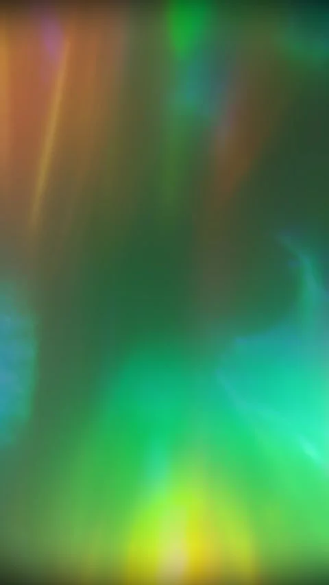 Glowing prism reflections on a smooth pink and teal background with a soft Stock Footage 303395198