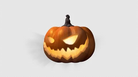 A glowing pumpkin Stock Footage 219642778