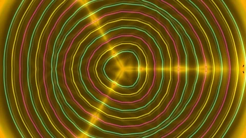 Glowing purple abstract background with hypnotic concentric circles energy .. Stock Footage 339495039