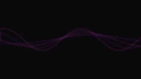 Glowing purple abstract wave background for digital tech motion graphics Stock Footage 343659653