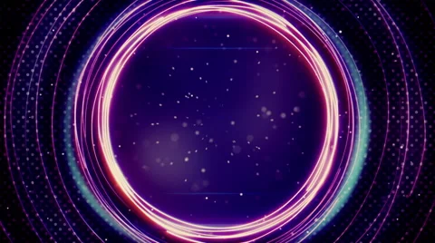 Glowing purple circles abstract loopable background Stock Footage 46900742