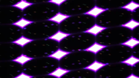 Glowing Purple Diamond Pattern Animation. Stock Footage 334876740