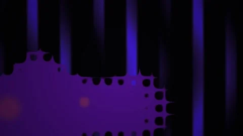 Glowing purple digital background with vertical lines and distorted shapes. Stock Footage 337471371