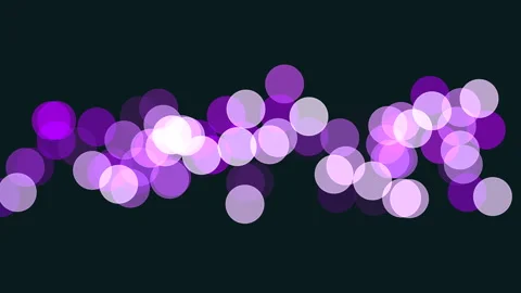 Glowing purple dots in circular pattern on black background 스톡 동영상 311603727