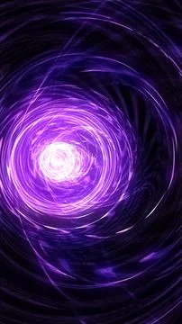 Glowing Purple Energy Vortex Abstract Light Tunnel Background イラスト素材