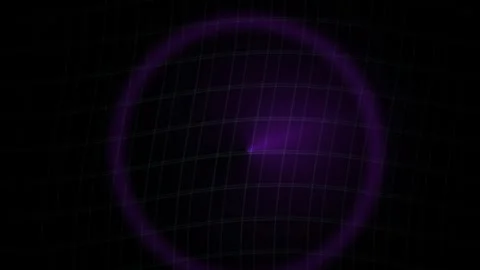 Glowing purple grid light effect animation. Stock Footage 340029304